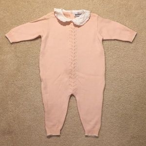 EUC marielle wool knit baby one piece